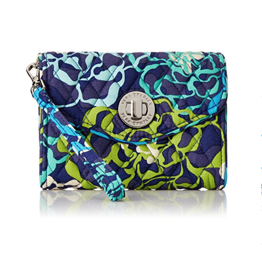 Vera Bradley Katalina Blues Twist Turn Lock Wristlet